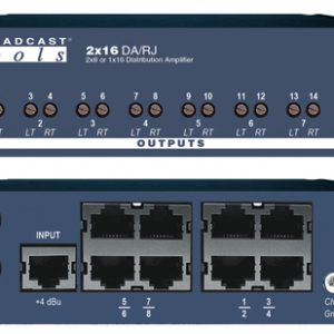 2×16 DA/RJ – RJ45 Analog Distribution Amplifier