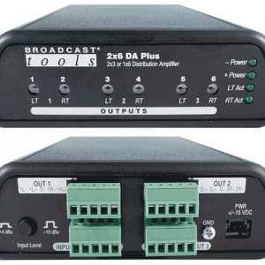 2x6 DA Plus/Term – Analog Distribution Amplifier