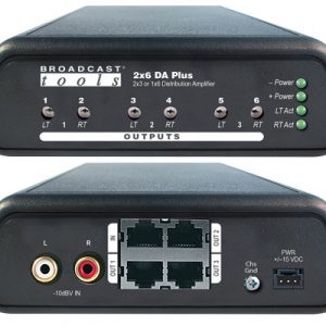 2x6 DA Plus/RJ – RJ45 Analog Distribution Amplifier